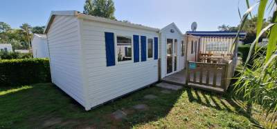 Vente mobil home camping face à l'océan Atlantique